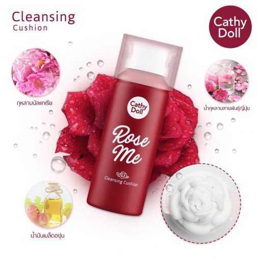 Cathy Doll Cleansing Cushion 150ml Rose Me