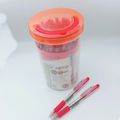 Bút lượng tử 007 Hitz mực đỏ # 6255c (giá / lon 50 cây