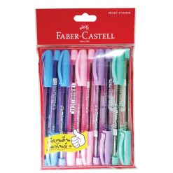Ball Point Pen 0.5 mm. (10/Pack) Blue Faber-Castell 1444/combo 2