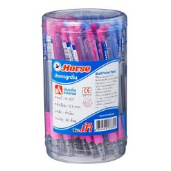 Ball Point Pen 0.5 (50/Pack) Blue Horse H-301