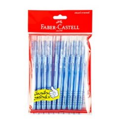 Bút bi 0,5mm. (10 / Gói) Màu xanh Faber-Castell RX5