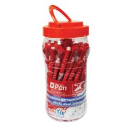 Bút bi chấm bi D02R 0,5 mm. 50 đỏ / cây