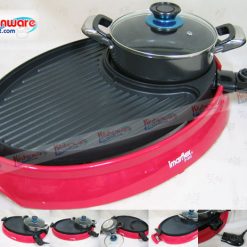 Nồi Sukiyaki với chảo nướng điện 1800 w Imarflex [im-If-855]