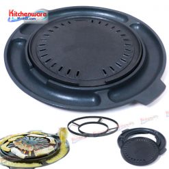 Chảo nướng BBQ  + chân đỡ bếp ga [ms-bbq-1]
