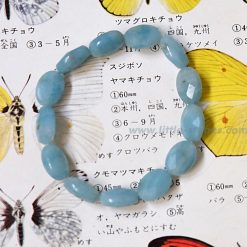 vòng tay Amazonite - Amazon xanh bạc hà Cắt hình oval 