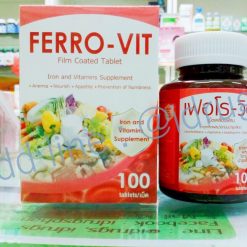Sắt Ferro-Vit (mỗi viên 100 viên) trộn với vitamin