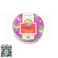 Kẹo thảo dược Nin Jiom Ume Plum Niam Chee Kẹo thảo dược U Plum Umi Plum Hương vị 60 g (Vỏ)