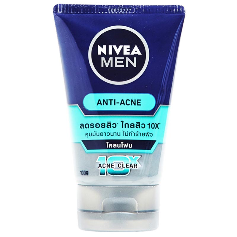 Nivea Men Anti-Acne Facial Foam phù hợp với làn da dễ bị mụn trứng cá
