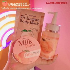  combo đào trắng + lotion Chống Nắng Mayziio Peach Sunsrceen SPF60++ 150G