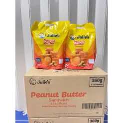 Bánh mì bơ đậu phộng Julie's túi lớn, 360 gram